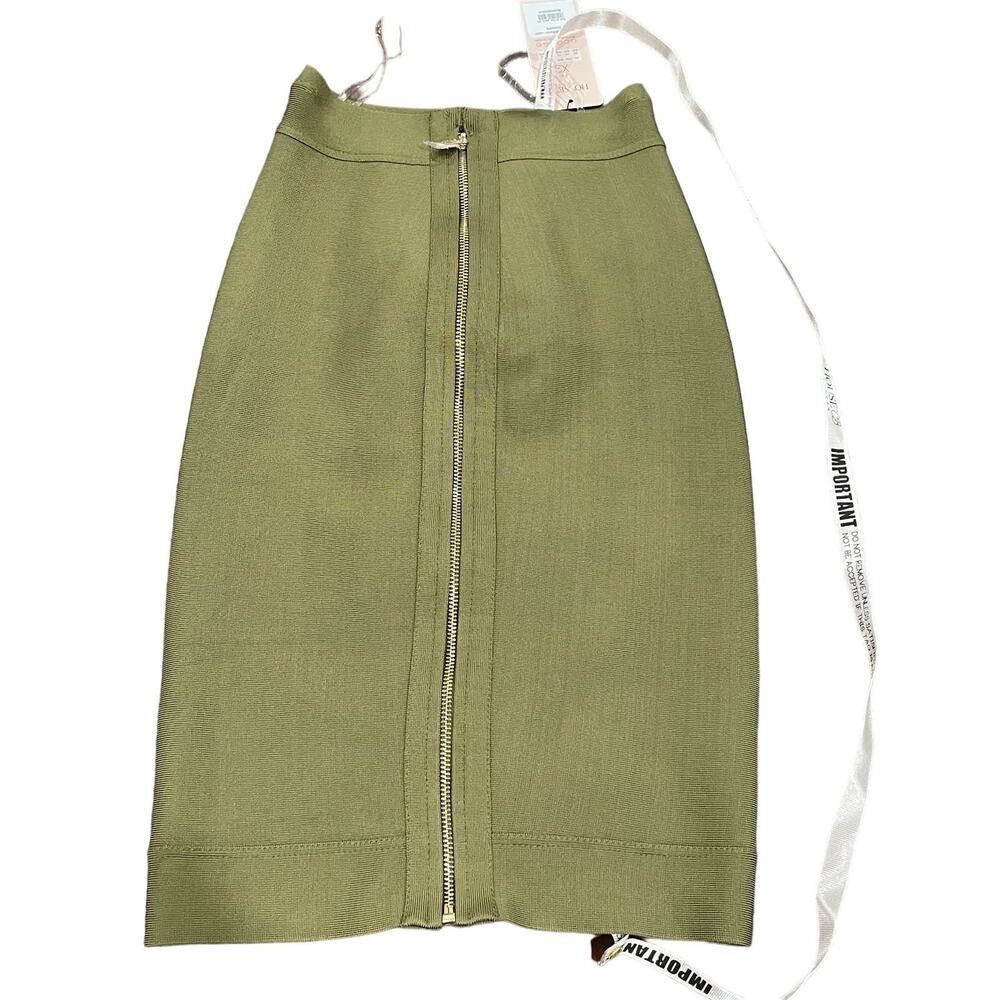 House of CB Olive Pencil Skirt - Picture 3 of 6
